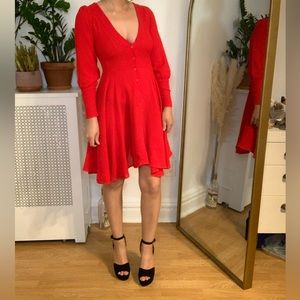 Family Affairs red Elton dress